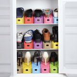 Multi Colored Stacking Shoe Organizer